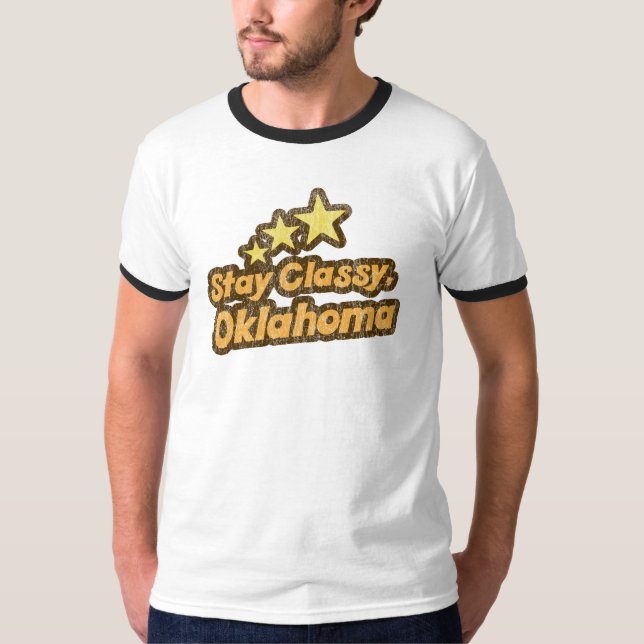 Bleibe Sie, Oklahoma nobel T-Shirt (Vorderseite)