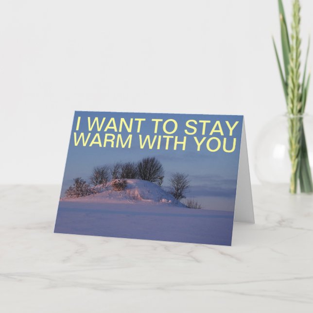 bleibe Sie warm Karte (Vorderseite)