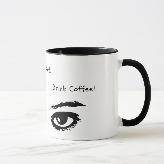 bleibe Sie weckte Tasse (Rechts)