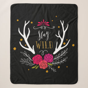 Bleibe Sie wild Sherpadecke
