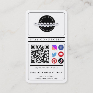 Bleibe Social Media Business Card Visitenkarte