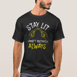 Bleibe, sofortige Verbindung, Telekommunikation T-Shirt