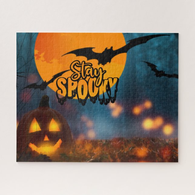 Bleibe Spooky Beängstigend Halloween Night (Horizontal)