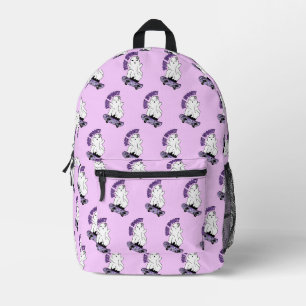 "Bleibe Spooky"-Geist auf einem Skateboard - Cool Bedruckter Rucksack