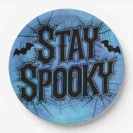 Bleibe Spooky Halloween Pappteller