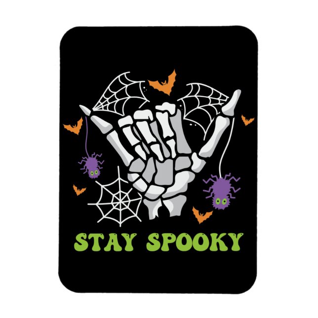 Bleibe Spooky Halloween Skeleton Hand Magnet (Vertikal)