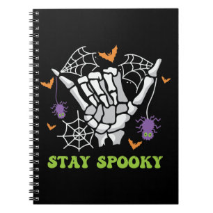 Bleibe Spooky Halloween Skeleton Hand Notizblock