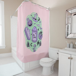 Bleibe Spooky - Pastel Goth Halloween Duschvorhang