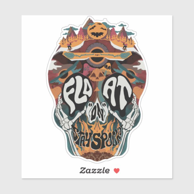 Bleibe Spooky Sticker (Blatt)