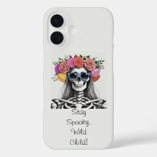 Bleibe Spooky Wild Child iPhone 16 Hülle