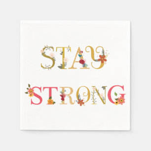 Bleibe stark serviette