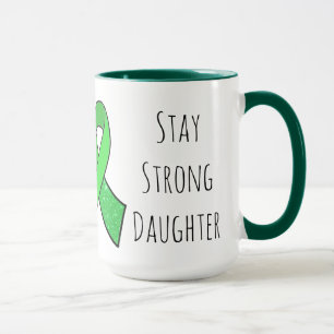 "Bleibe Strong Daughter" Lyme Disease Awareness Ta Tasse