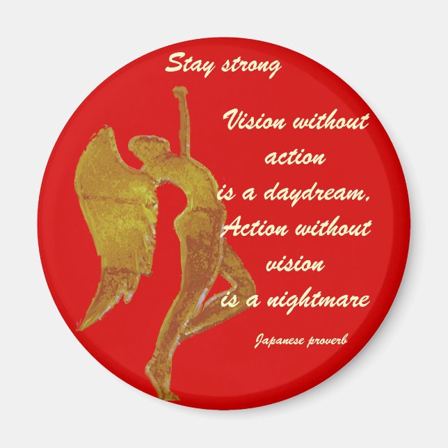 Bleibe Strong_ Magnet (Vorne)