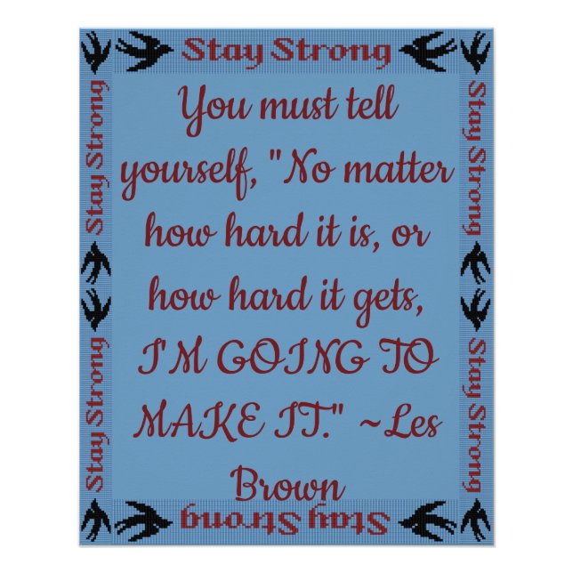 Bleibe Strong Poster (Vorderseite)