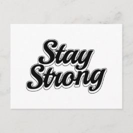 Bleibe Strong Sport Postkarte