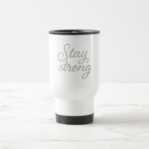 Bleibe Strong Tri-Blend Shirt Zwei-Tone-Kaffee-Tas Reisebecher