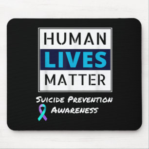 Bleibe Suizidprävention Bewusstsein für das mensch Mousepad