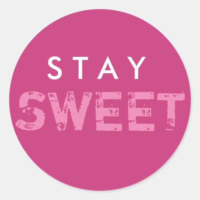 Bleibe Sweet Sticker (Vorderseite)