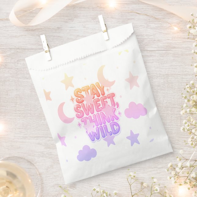 "Bleibe Sweet, Think Wild" - Playful Positivity De Geschenktütchen (Ausgeschnitten)
