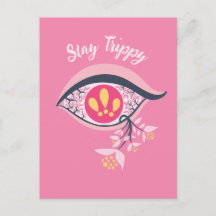 Bleibe Trippy Eye Pink Floral Psychedelic
