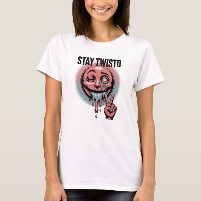 Bleibe Twisted T-Shirt (Vorderseite)