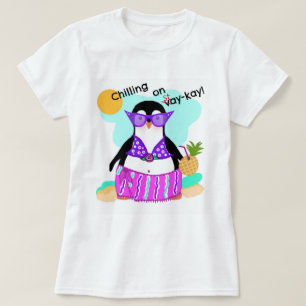 Bleibe (Urlaub) Pinguin T - SHIRT