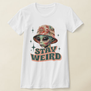 Bleibe Weibliche Alien Krawatte-Dye FrauenT - Shir T-Shirt