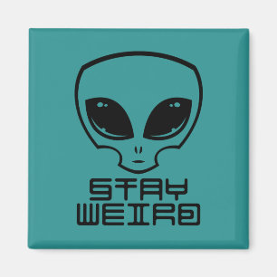 Bleibe Weird Alien Head Magnet