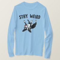 Bleibe Weird Funny Boston Terrier T - Shirt