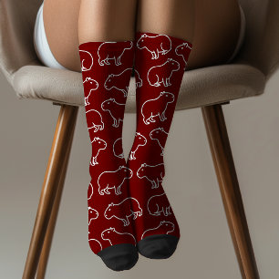 Bleibe Weird Funny Capybara Muster Socken