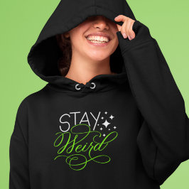 Bleibe Weird Geek, Nerd, Introvert Hoodie