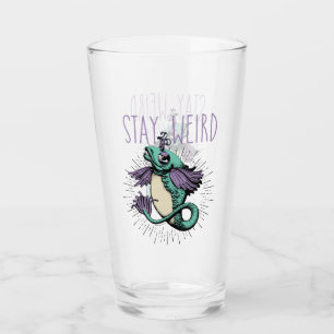 Bleibe Weird Glas