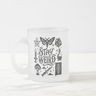 Bleibe Weird Goth Witchy Vibes Mattierte Tasse