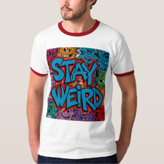 Bleibe Weird - Graffiti Streetwear Graphic T-Shirt