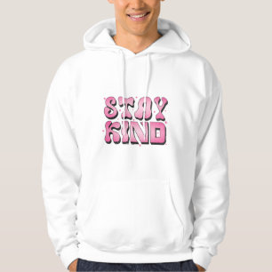 Bleibe weißes Hoodie - Sweatshirt für Männer