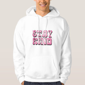 Bleibe weißes Hoodie - Sweatshirt für Männer