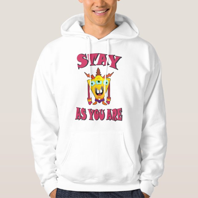 Bleibe, wie du bist hoodie (Vorderseite)