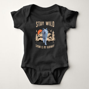 Bleibe Wild Arctic Wolf Baby Strampler