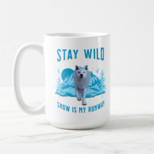 Bleibe Wild Arctic Wolf Kaffeetasse