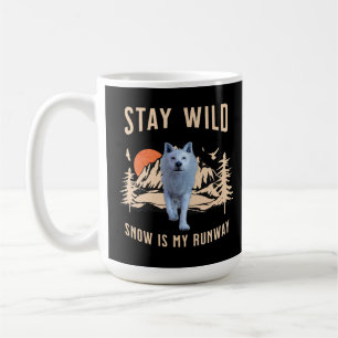 Bleibe Wild Arctic Wolf Kaffeetasse