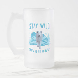 Bleibe Wild Arctic Wolf Mattglas Bierglas