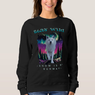 Bleibe Wild Arctic Wolf Sweatshirt