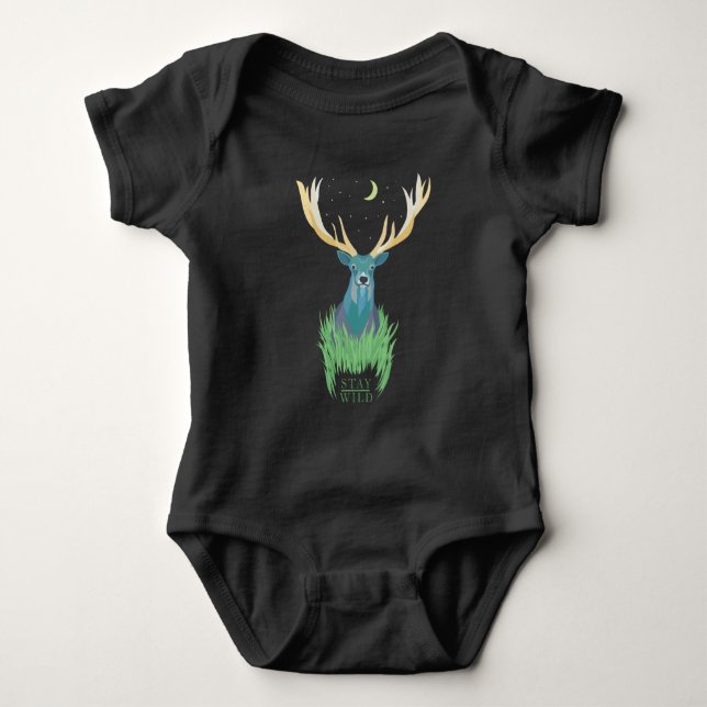 BLEIBE WILD BABY STRAMPLER (Vorderseite)