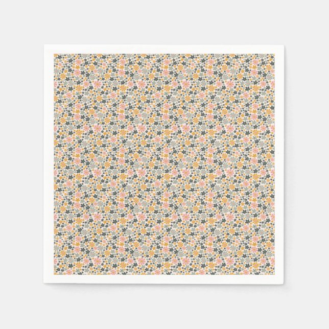 Bleibe Wild, Blume Kind Serviette (Vorderseite)
