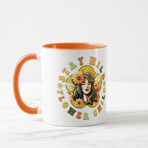 Bleibe Wild Blume Kinderkaffee Tasse