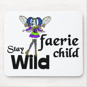 Bleibe Wild Fee Child Steampunk Mousepad