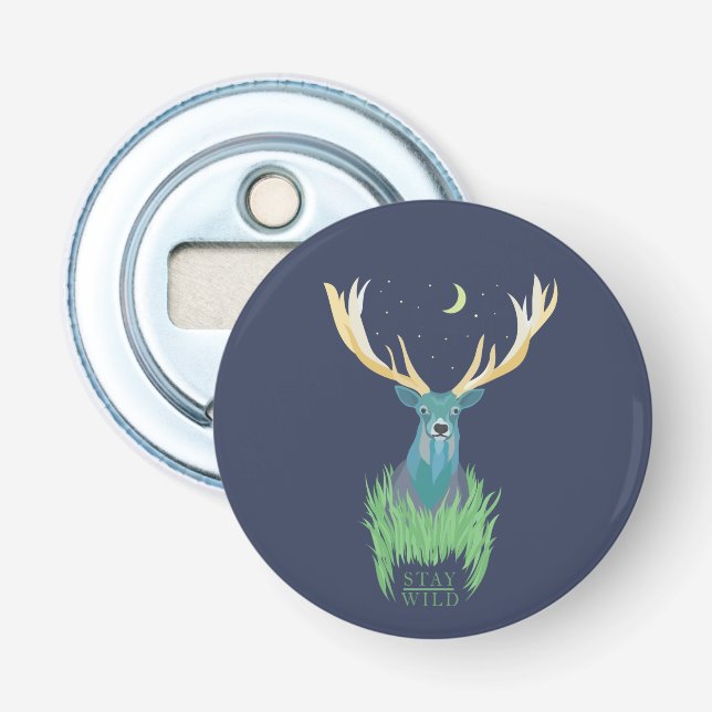 BLEIBE WILD FLASCHENÖFFNER (Vorderseite)