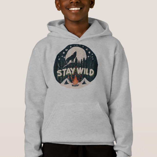 Bleibe Wild Hoodie (Vorderseite)