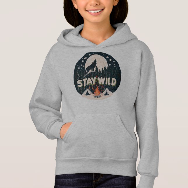 Bleibe Wild Hoodie (Vorderseite)