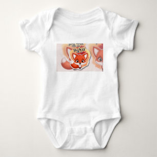 Bleibe Wild Little One - Niedlich Fox Design Baby Strampler